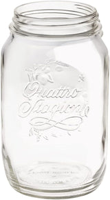 Bormioli QUATTRO STAGIONI voorraadpot 1 liter (pak van 2) Voedselbewaardozen Naty Shop