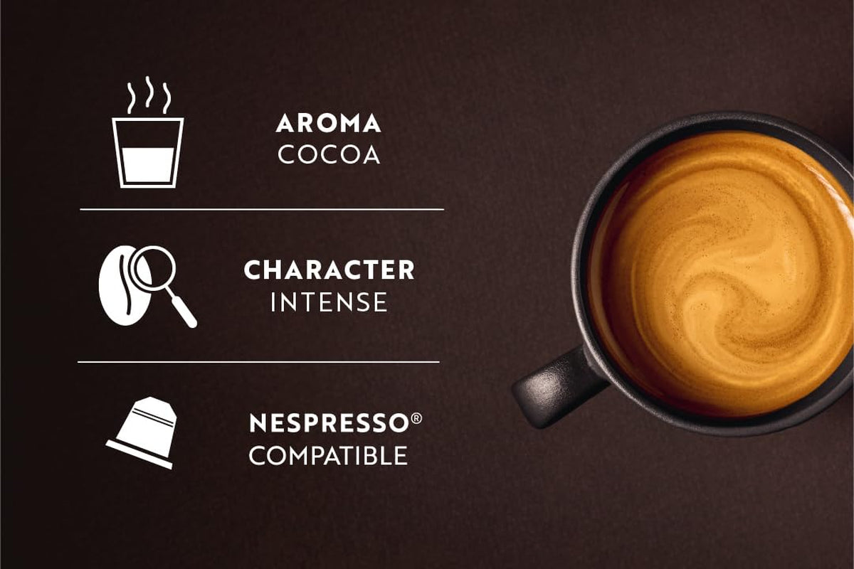 Café Royal Ristretto – Nespresso®-compatibele koffiecapsules, 100% Arabica, intensief, donker gebrand, intensiteit 11/12, Rainforest Alliance, 36 capsules