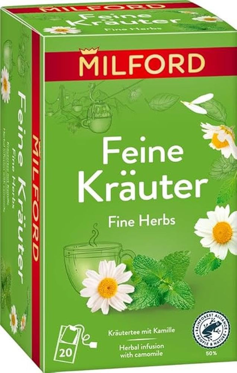 MILFORD Fijne planten | Kruidenthee met kamille | 20 theezakjes