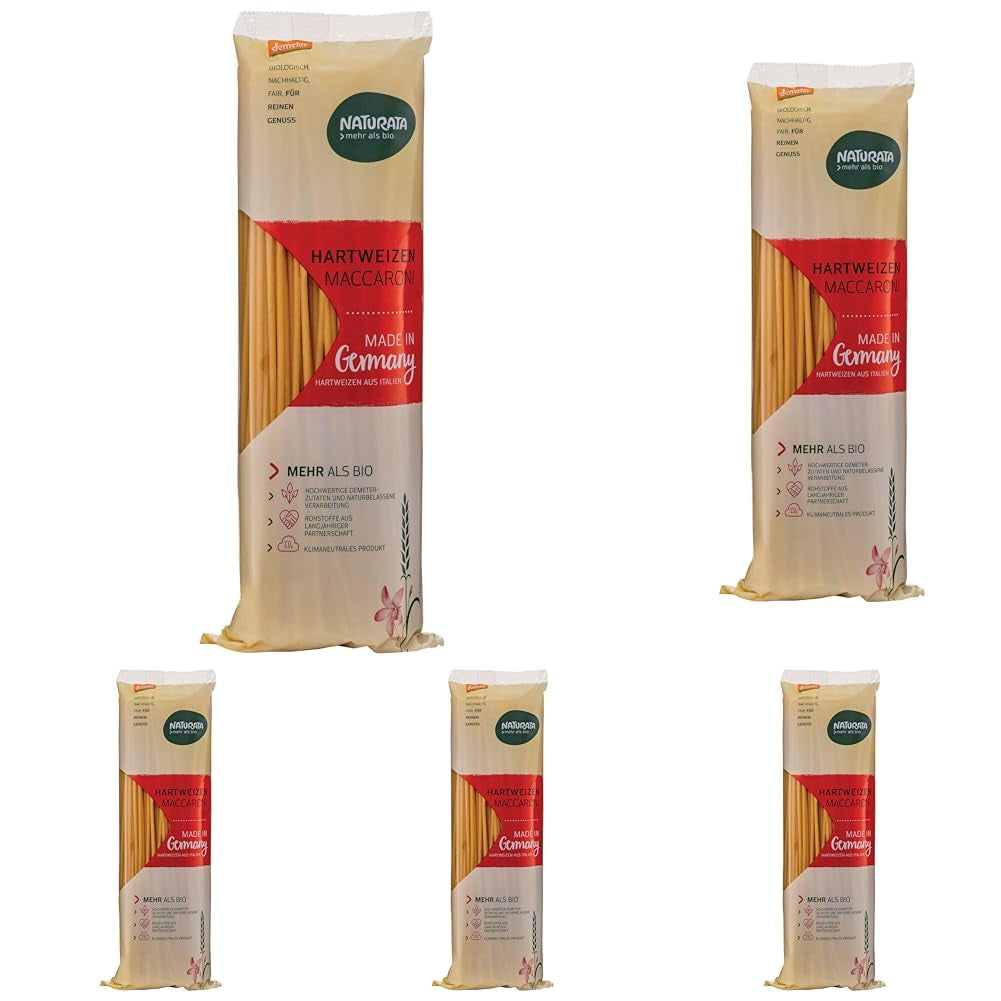 Lange harde tarwe macaroni 500 g - Demeter -