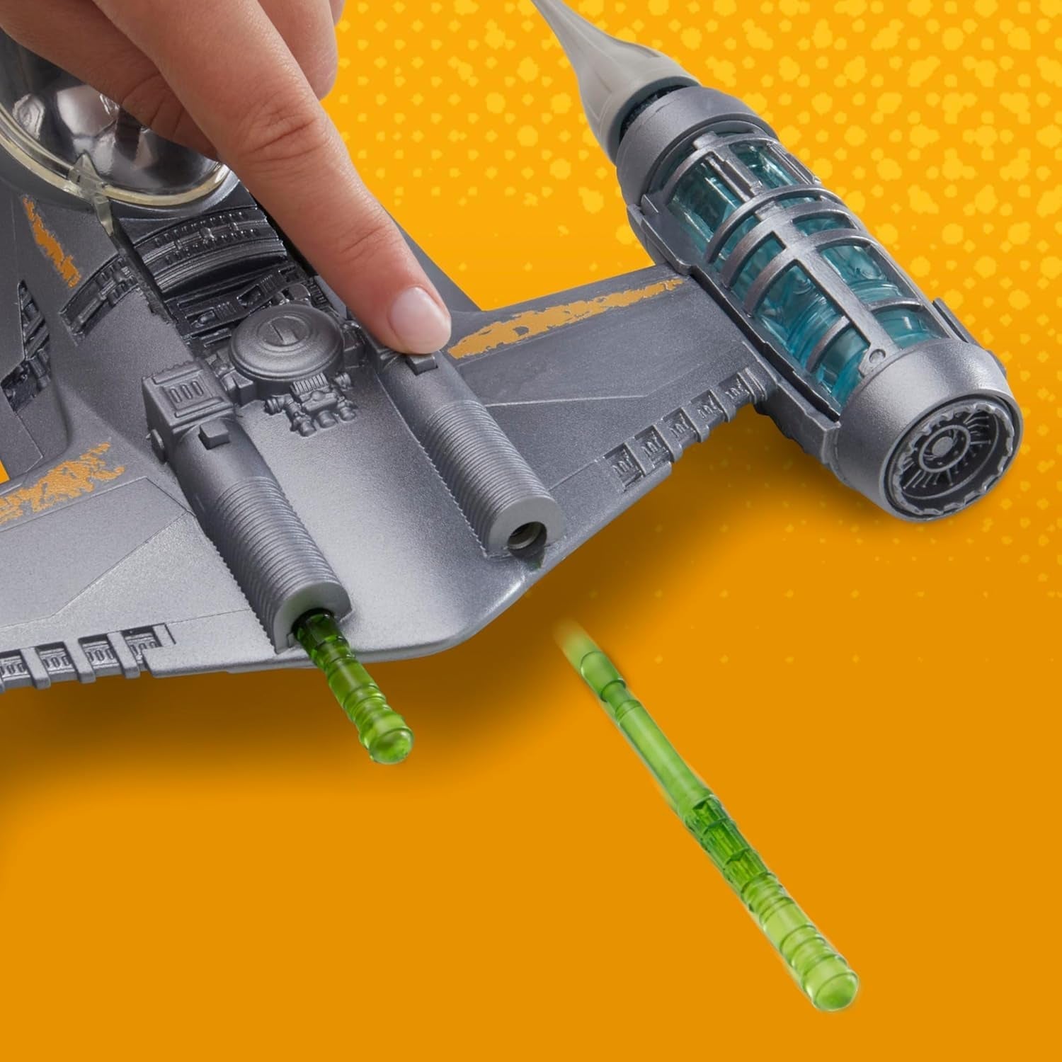 Star Wars Epic Hero Series N-1 Starfighter of the Mandalorian, grote actiefiguren en spannende accessoires voor spannende manoeuvres, spannende cadeau-actiefiguren Naty Shop