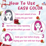 Wasbare Roze Tijdelijke Haarverf Tijdelijke Haarwas Kleur Natuurlijk Kapsel Pommade Wasbare Haarverf Voor Mannen Vrouwen Feest Cosplay Halloween Kerst Haarverf Naty Shop