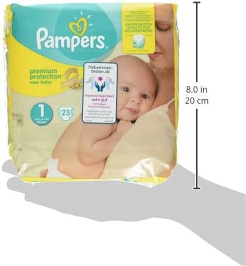 Pampers Premium Protection New Babyluiers, maat 1 (pasgeboren), 22 stuks