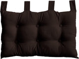 Quilt met 4 bobbels, jute, 90 X 190 Cm, klei, 2007AGCHLJT090190, 90 X 190 Cm Quilts en quilts Naty Shop Donkerbruin