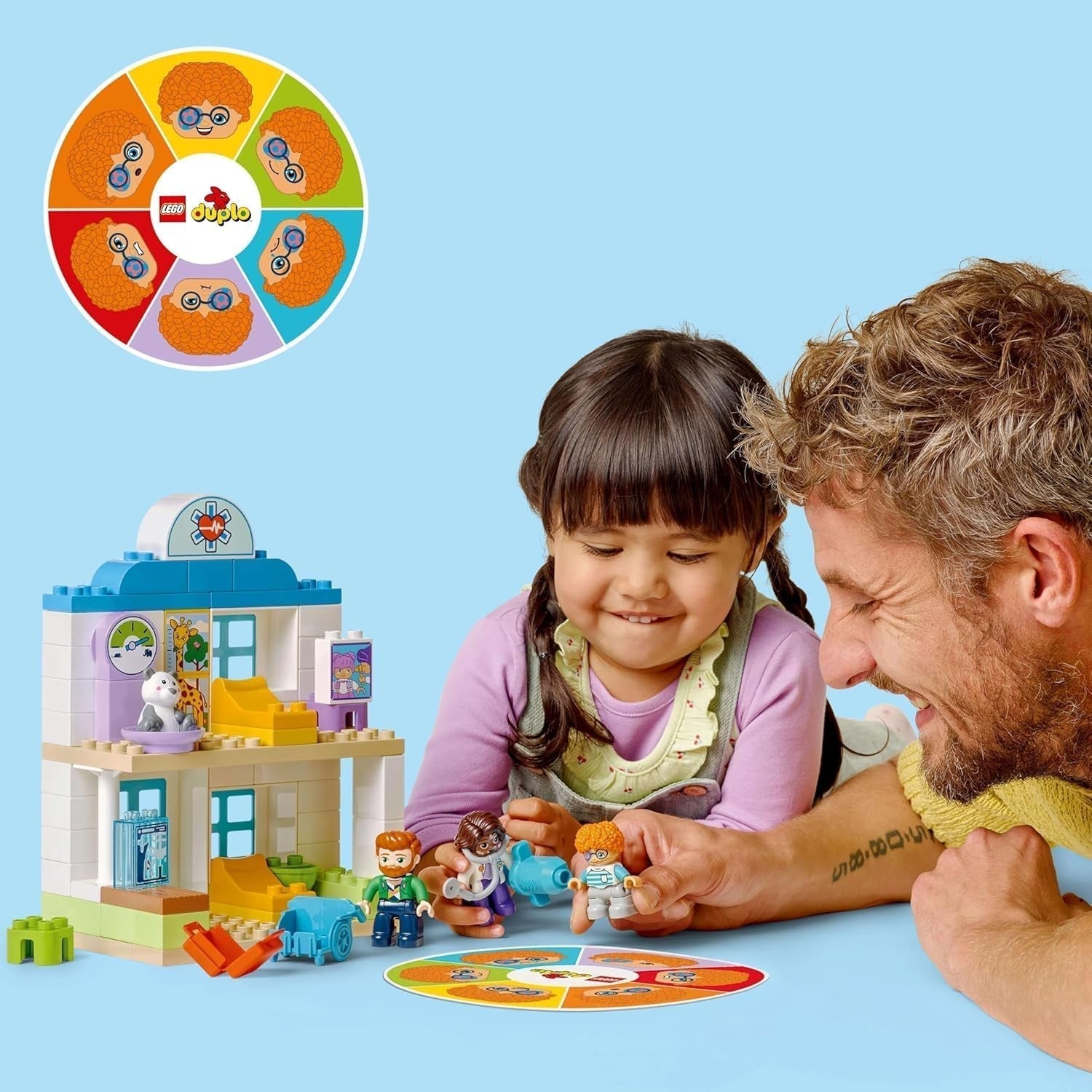 LEGO DUPLO Eerste bezoek aan de dokter in de stad, Bouwspeelgoed, Speelset om de fijne motoriek te bevorderen, Cadeau voor peuters vanaf 2 jaar, Educatief speelgoed, Ziekenhuisrollenspel 10449 Bouwsets Besuche den LEGO-Store