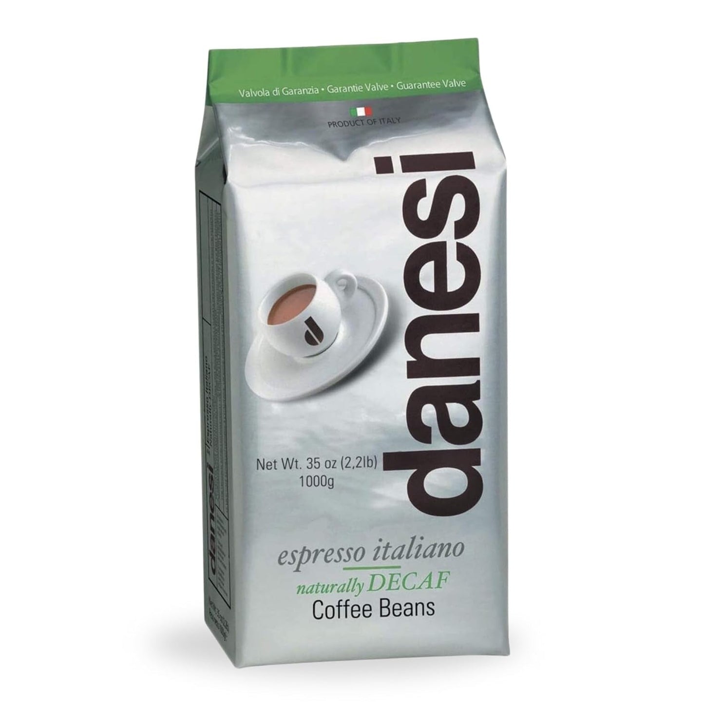 Danesi Decafeinato (cafeïnevrij), bonen, 1 pakje (1 x 1 kg)