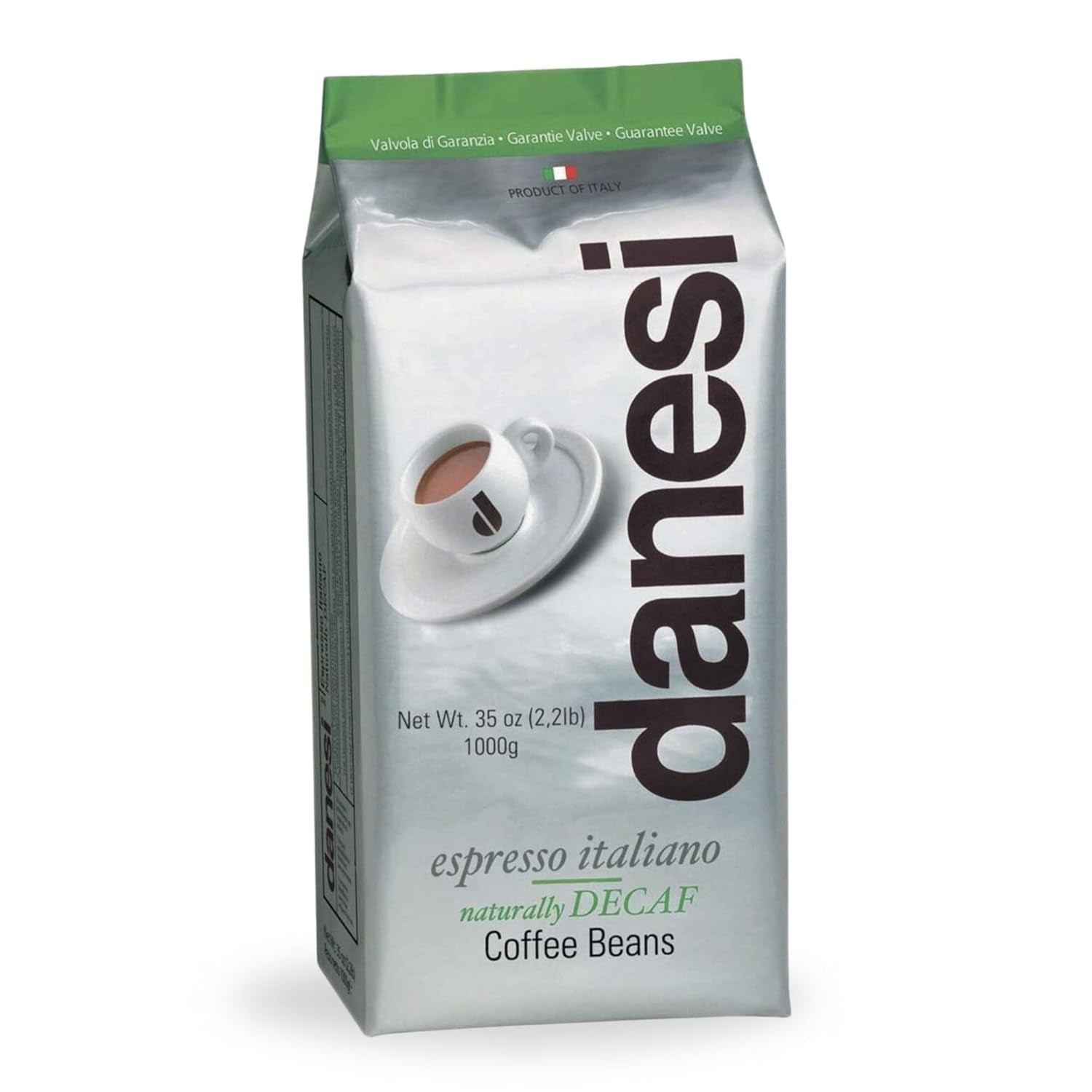 Danesi Decafeinato (cafeïnevrij), bonen, 1 pakje (1 x 1 kg)