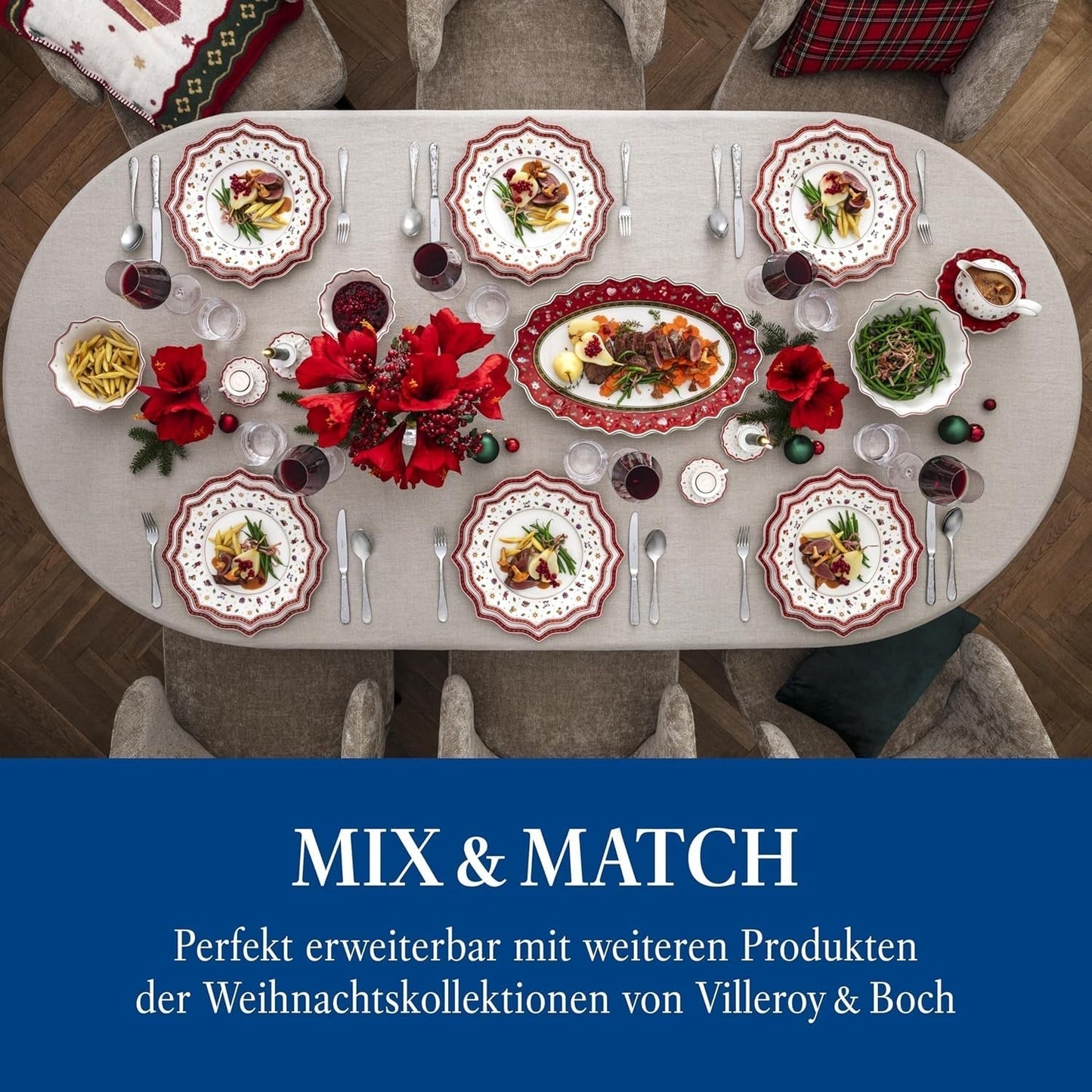 Villeroy & Boch - Toy'S Delight koffielepelset 6-delig Zilver Platina, vaatwasmachinebestendig Keuken Naty Shop