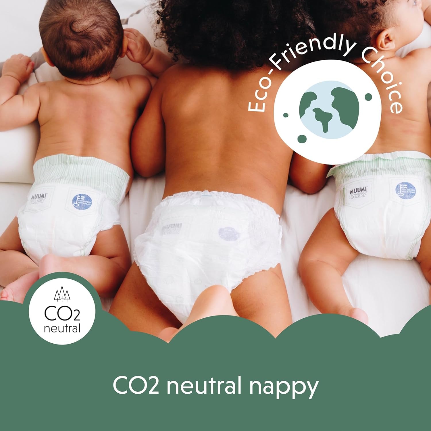 Moomin Baby Eco-luiers, maat 3, 5-8 kg, 48 stuks, premium zachte luiers | Zacht en huidvriendelijk, ademend, absorberend, geen onnodige chemicaliën |