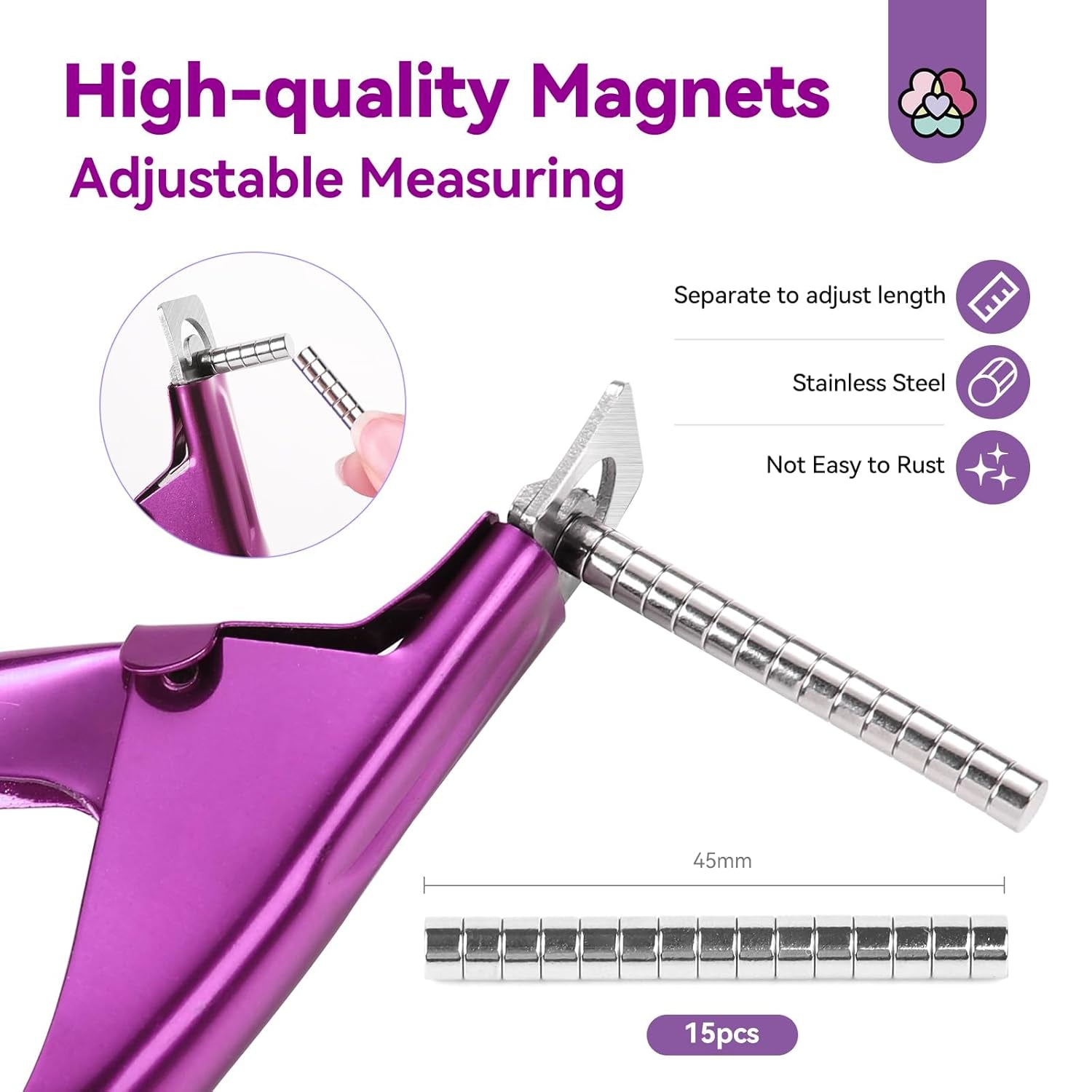 Saviland nagel manicure cutter cutter met 15 magneten, gelnagels nageltrimmer manicure nagel cutter voor kunstnagels gelnagels acrylnagels kunstnagels (rood rood)