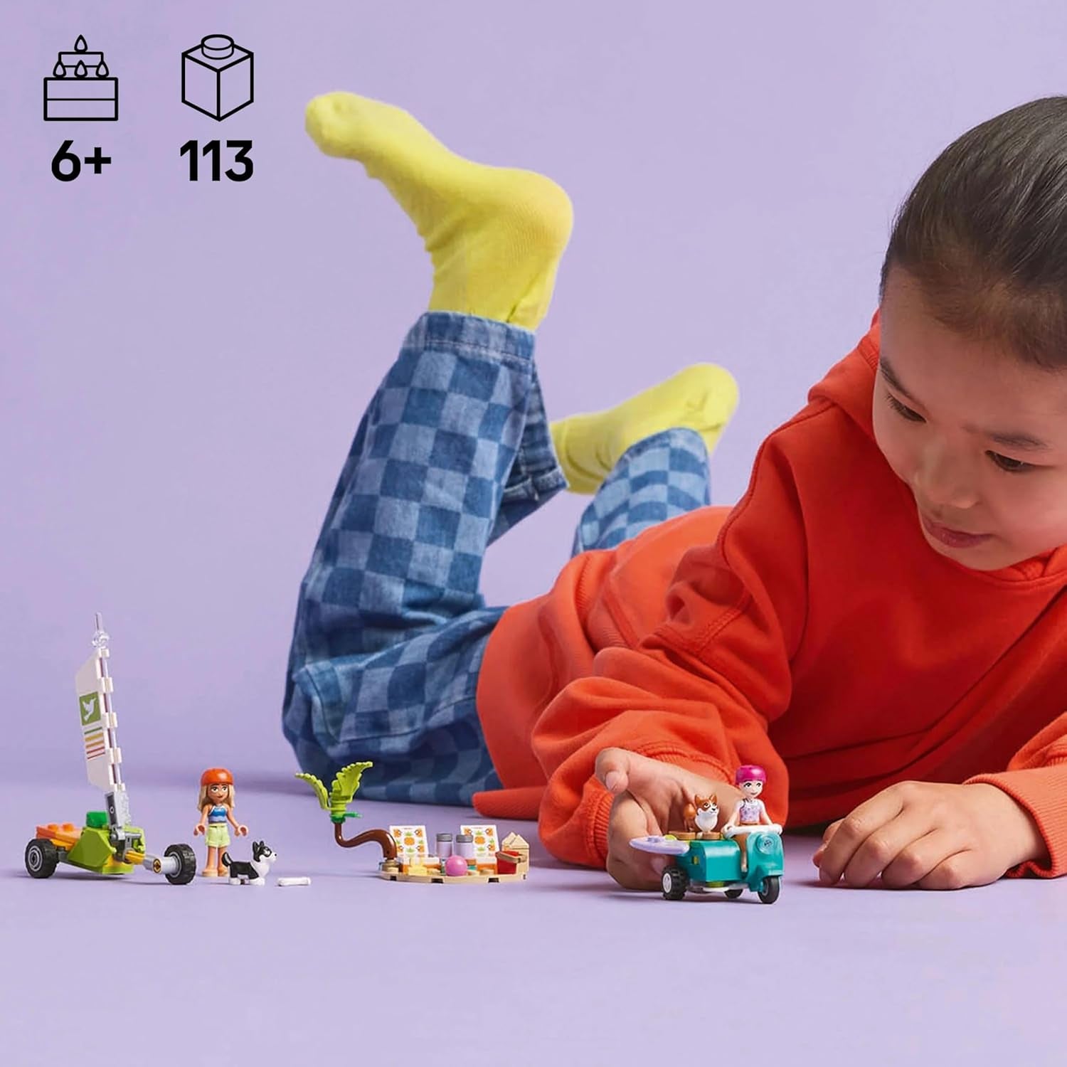 LEGO Friends Strandavontuur met honden Bouwspeelgoed voor meisjes, 6 jaar oud Dierenspeelset met 2 minifiguren en 2 Corgi-figuren Creatief kindercadeau Surfplankavontuur bouwset 42641 Bouwsets Besuche in LEGO-Store