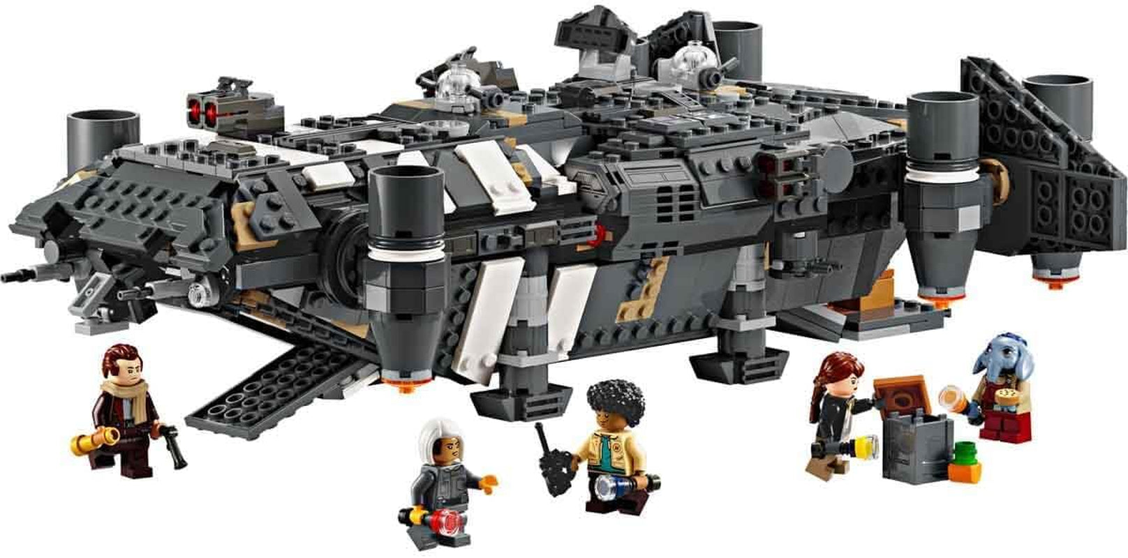 LEGO Star Wars: Skeleton Crew Onyx Cinder, bouwbaar en verzamelbaar ruimteschipspeelgoed voor jongens en meisjes met 5 personages, cadeau-idee voor fans vanaf 10 jaar oud 75374 Bouwsets Besuche in LEGO-Store