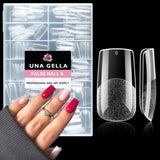 Ballerina Gel Nagel Tips 216 stks 12 Maten Zachte Gel Nagel Tips Volledige Dekking Nagelverlenging Set Semi Matte DIY Thuis Kunst