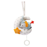 Fehn muziekdoos babyolifant in de maan - borduursel "Glow-in-the-dark" met het liedje "The moon has risen" - knuffel om je te helpen in slaap te vallen - speelgoed voor kinderen onderweg en thuis - vanaf 0+ maanden Speelgoed Bebe Naty Shop Olifant in de maan