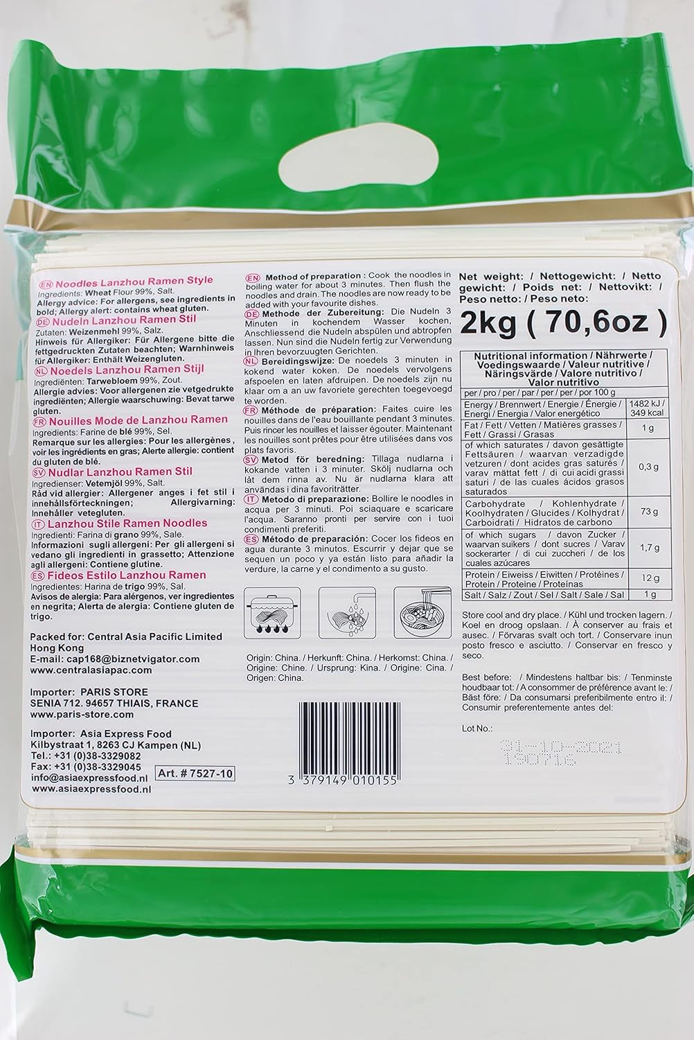 - Lanzhou Ramen-noedels (1 x 2 kg)