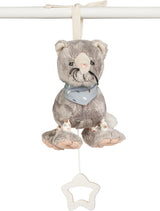 Sterntaler S kat Lilly muziekdoos - baby muziekdoos van zachte stof - knuffel voor kinderen om vast te binden - slaapmiddel heeft een kalmerende werking thuis en onderweg, grijs Speelgoed Bebe Naty Shop