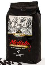 🔱 Mephisto - Extreem sterke koffie 🔱 1KG koffiebonen 🔱 Koffie met een hoog cafeïnegehalte 🔱 Robuuste premie