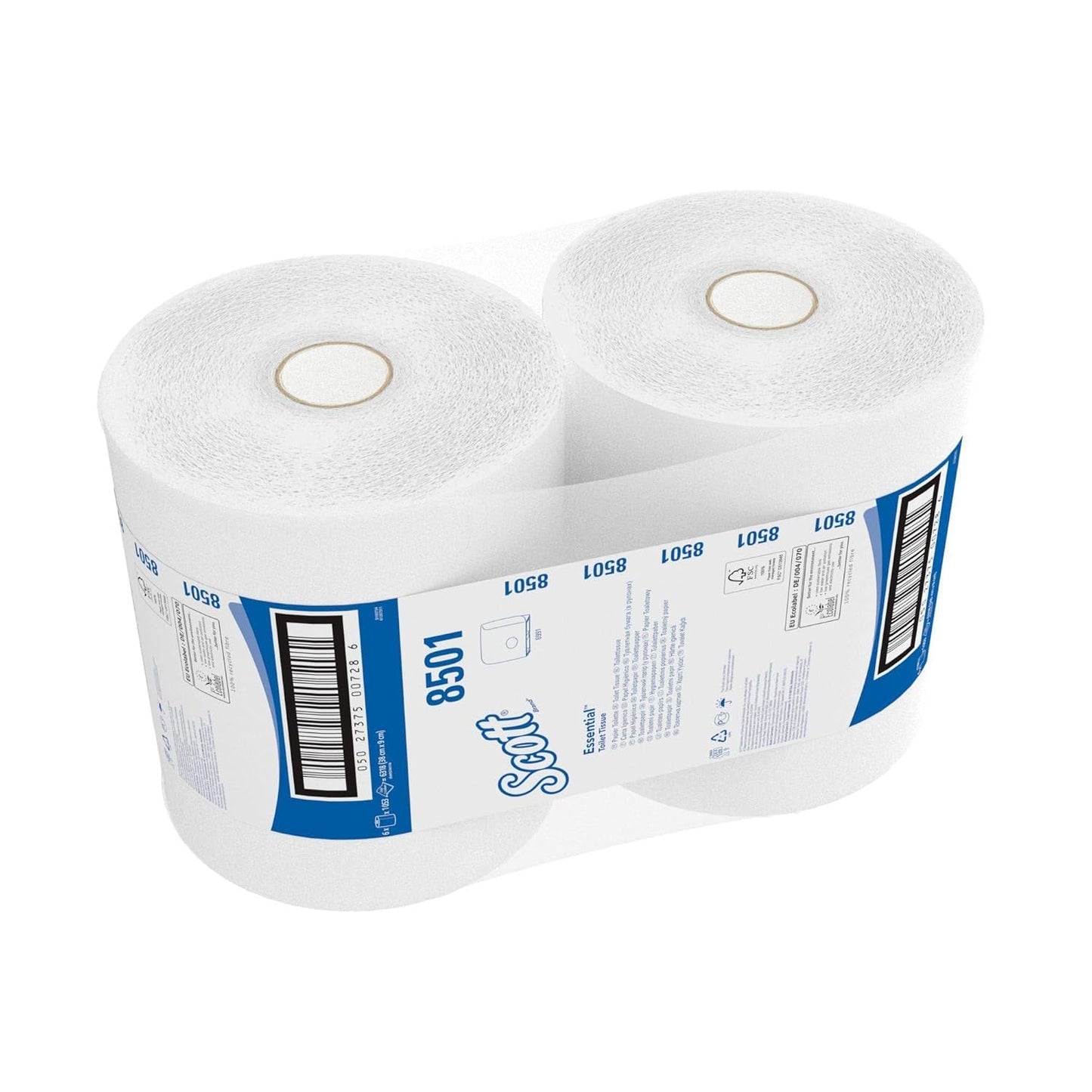 Scott Essential Jumbo Toiletrol 8501 - toiletpapier Jumbo Rol - 6 rollen X 1.053 vellen 2-laags toiletpapier (2.400 M totaal)