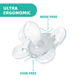Chicco PhysioForma Comfort-fopspeen 6-16 maanden, 1 stuk, fopspeen met siliconen speen, ondersteunt de fysiologische ademhaling en bevordert een correcte orale ontwikkeling, blauw