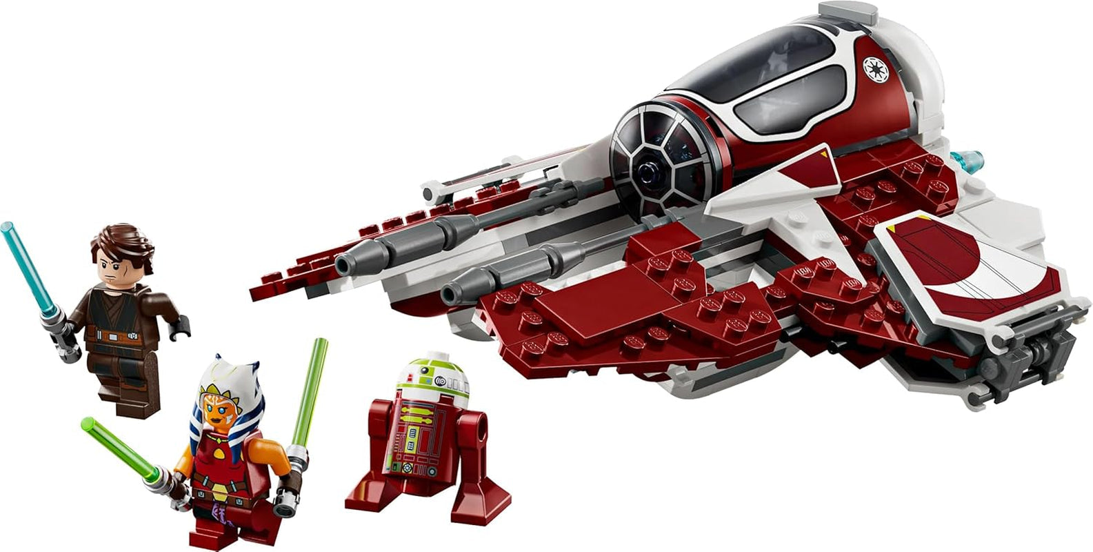 LEGO Star Wars 75401 Ahsoka's Jedi Interceptor, Starfighter voor Clone Wars-fans, Ahsoka Tano & Anakin Skywalker minifiguren met lichtzwaarden en R7-A7, voor jongens en meisjes vanaf 8 jaar Bouwsets Beuche in LEGO-Store