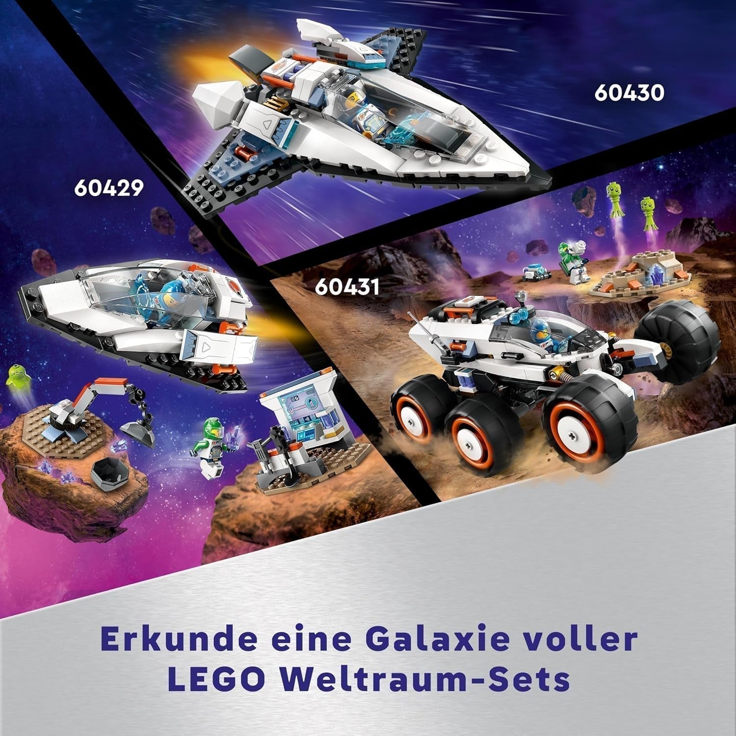 LEGO City Ruimteschip, space shuttle ruimtespeelgoed voor kinderen om te bouwen, jongens en meisjes vanaf 6 jaar, set met astronaut figuur 60430 Bouwsets Besuche den LEGO-Store