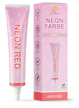 Goodbake Neonlebensmittelfarben 6 Farben Set – Intensieve Lebensmittelfarbe – Lebensmittelfarbpaste – Zum Einfärben Von Torten, Fondant, Botercreme Uvm. – 100% Veganistisch Naty Shop Neon Rot