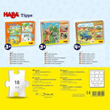 HABA Brandweerpuzzel - 3-delige set voor kinderen vanaf 3 jaar Kartonnen puzzel politie en ambulance - Bevordert de fijne motoriek en concentratie - 1302759001 Puzzel Naty Shop