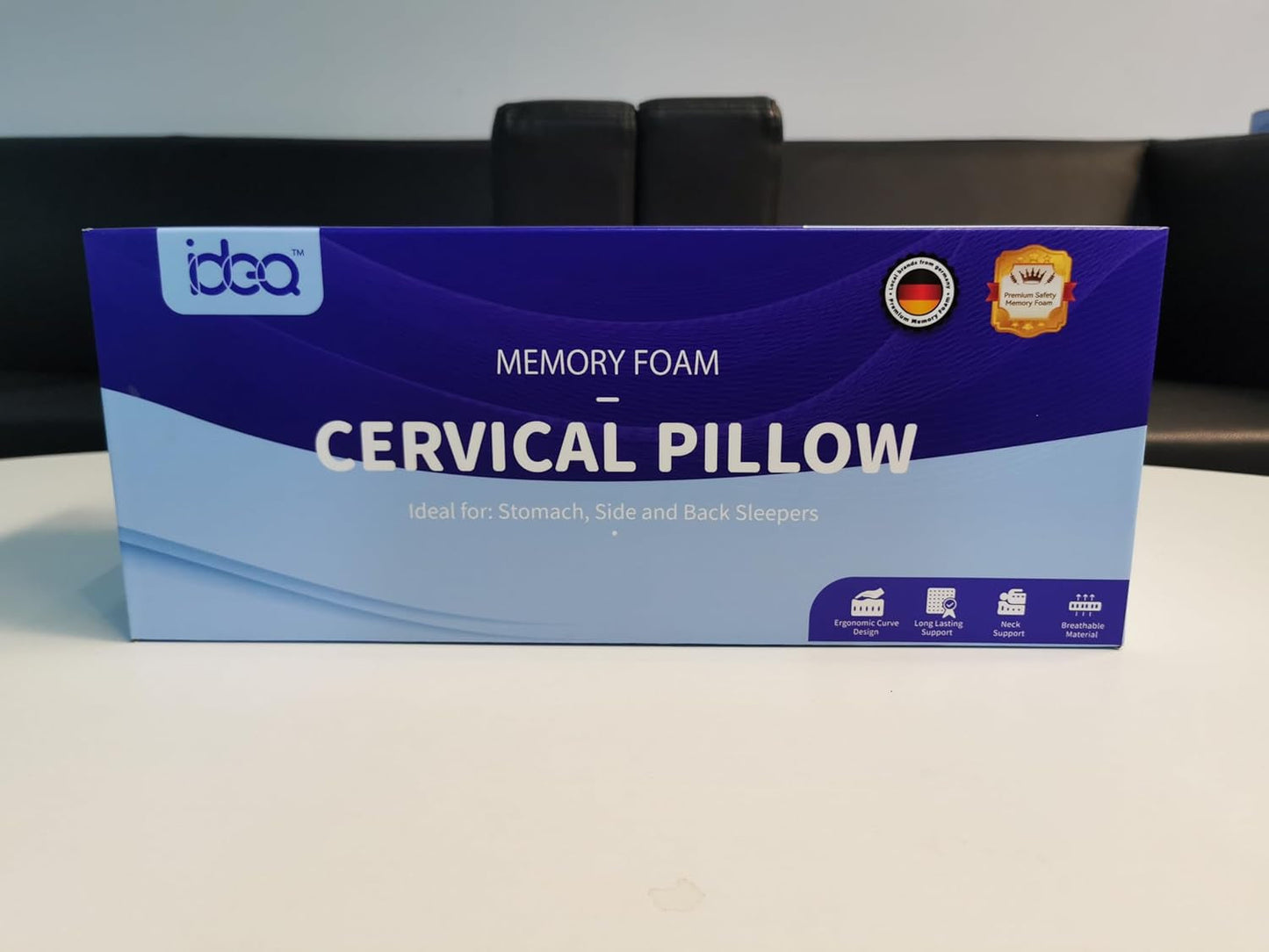 Nekpijnkussen, ergonomisch orthopedisch nekkussen, zijrug buikkussen van memory foam, anti-snurkkussen voor mannen vrouwen (62 * 34,5 * 12/8CM) Cervicale orthopedische kussens Naty Shop