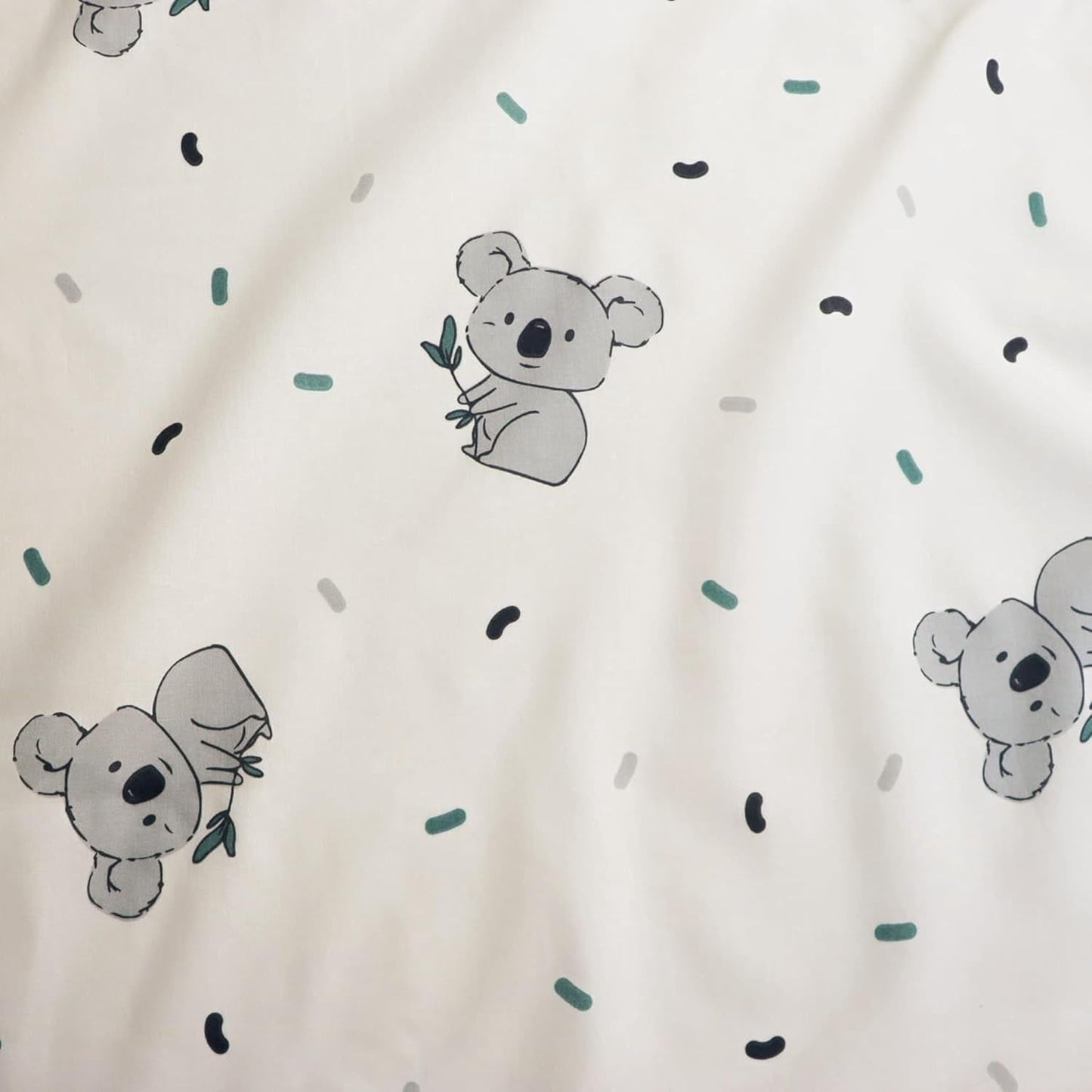 Kinderbeddengoedset, Koala of Eenhoorn, 100% katoen Beddengoed - kinderen Naty Shop
