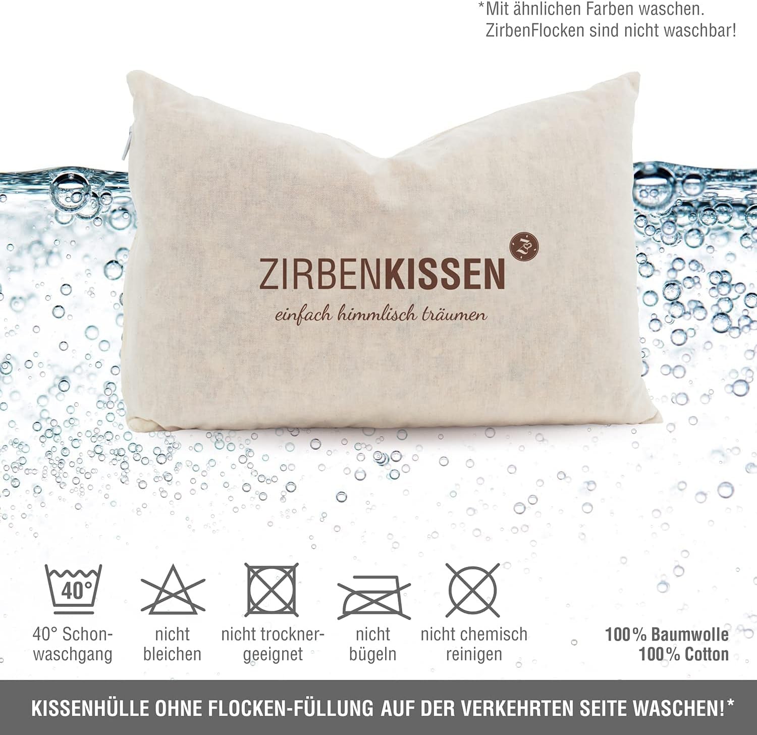 Zwitsers grenen familie Zwitsers grenen kussen Simply Heavenly Dreaming 30X20 cm, hout, naturel, 1 stuk (1 pak) Naty Shop standaard kussens