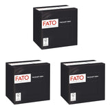 - Papieren wegwerpservetten, ideaal voor hapjes en cocktails, verpakking van 100 servetten, maat 24X24, 4-voudig, 2-laags, zwarte kleur, 100% puur cellulosepapier, Fsc-gecertificeerd