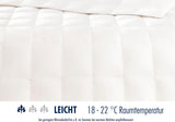 Irisette Nora donzen dekbed Lichtgewicht zomerdekbed met 100% katoenen hoes, 100% donsvulling klasse I, 135 X 200 cm, Oeko-Tex gecertificeerd, geproduceerd volgens de Duitse kwaliteitsnorm Quilts en quilts Naty Shop