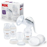 NUK handmatige borstkolfset, zacht siliconenkussen, 2 perfect op elkaar afgestemde flessen, 150 ml Accessoires Voeding en borstvoeding Bebe Naty Shop Handmelkpompset