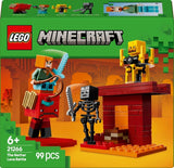LEGO Minecraft Lava Duel of the Deep, speelgoed voor videogamefans, fort met minifiguren waaronder Alex, Skeleton Wither, Lohe en Strider, cadeau voor meisjes en jongens vanaf 6 jaar 21266 Bouwsets Beuche in LEGO-Store