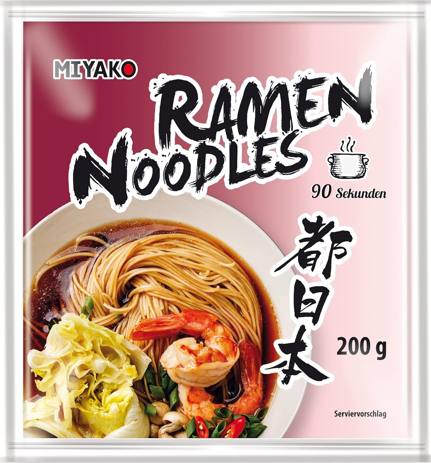 Miyako Ramen-noedels in Japanse stijl, 12 stuks (12 x 200 g)
