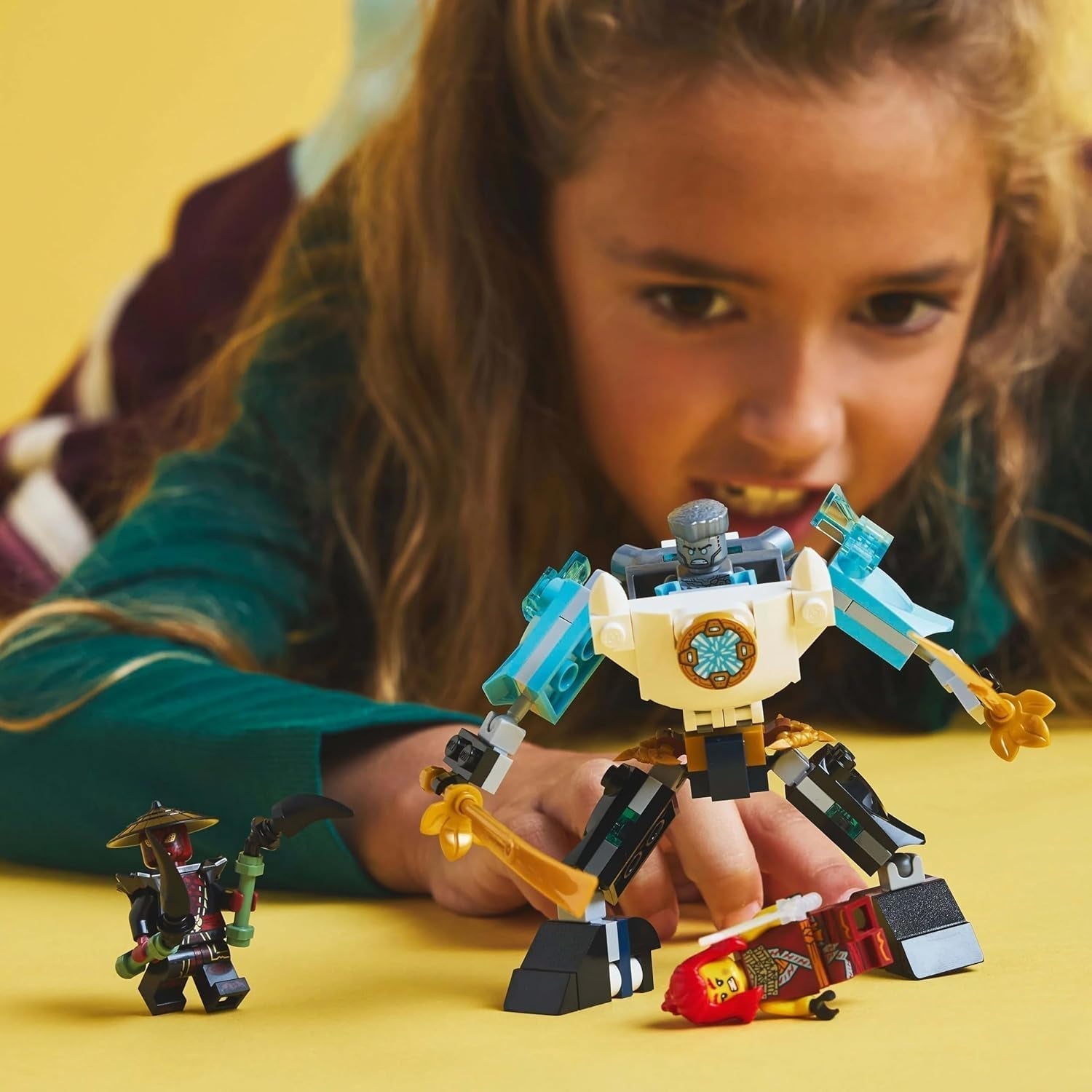 LEGO NINJAGO Zane's Actie Mech - Ninja speelgoed met 3 minifiguren voor rollenspellen - Kleine set om te bouwen en te spelen voor kinderen - Cadeau-idee voor jongens en meisjes vanaf 6 jaar 71827 Bouwsets Besuche den LEGO-Store