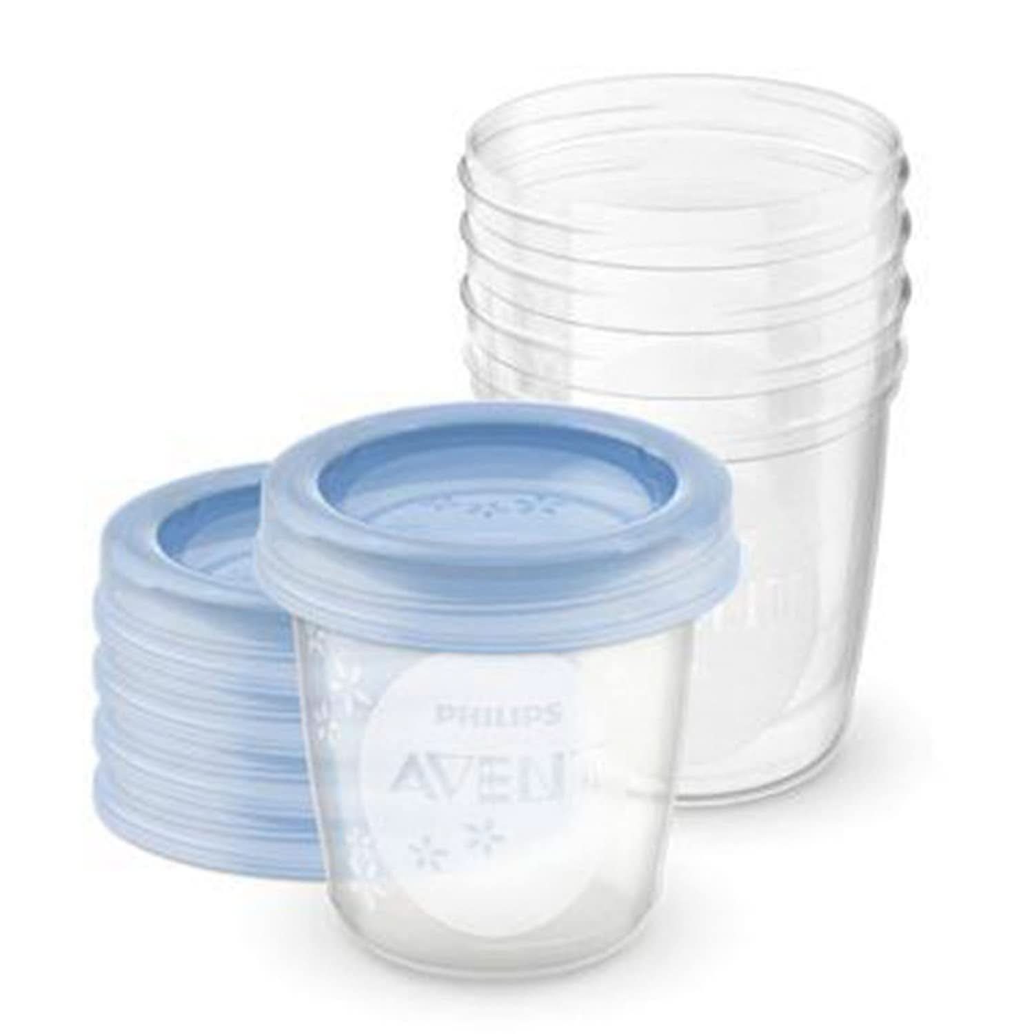 Philips AVENT SCF619/05 Opbergruimte Becher Für Muttermilch, Becher Inklusive Deckel Accessoires Voeding en borstvoeding Bebe Naty Shop