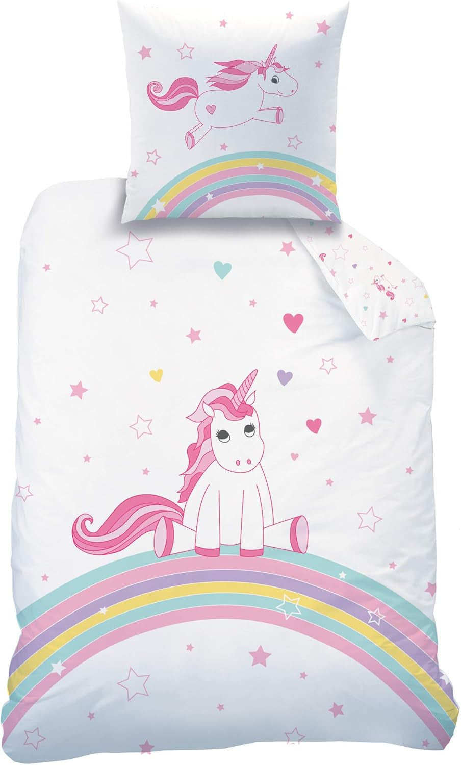Beddengoed voor meisjes, Eenhoorn, katoen Beddengoed - kinderen Naty Shop