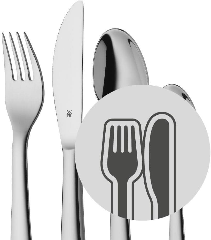 WMF Animals roestvrijstalen bestekset voor kinderen, 4-delig, gepolijst Cromargan Kitchen Naty Shop