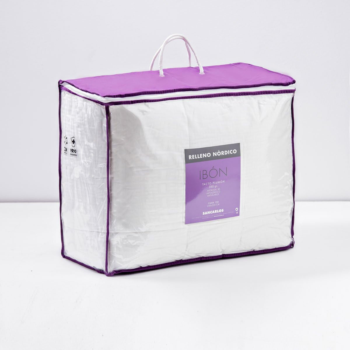 San Carlos Ibón dekbed, wit Para Cama De 135 Witte dekbedden en dekbedden Naty Shop