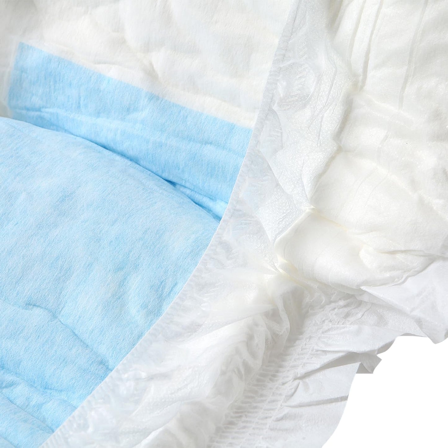 CutiePlusU luiers voor volwassenen, 10-pack wegwerpincontinentieslipjes met lussen voor dames en heren, maximaal absorptievermogen 's nachts - wit (middelgrote maat 71-96cm)