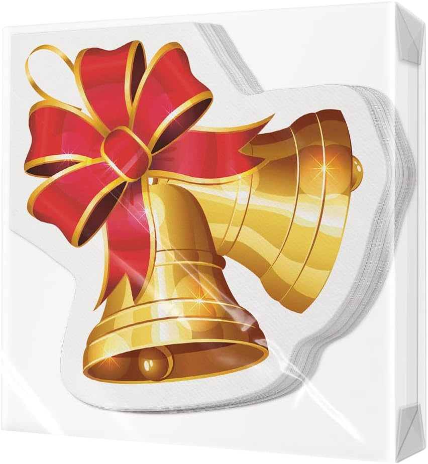 PAW - Airlaid servetten (40 x 40 cm) I 50 stuks I Perfect voor Kerstmis, winter en feestdagen I Kerstavond tafeldecoraties I Airlaid stofachtige servetten Wintertakken I Wintertakken