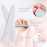 100/180 nagelvijlset, gelnagelvijlen, nagelvijlset, nagelvijl, gelnagelvijl, voor gelnagels, manicure-pedicure, huisdieren (5 stuks, 5 stijlen)