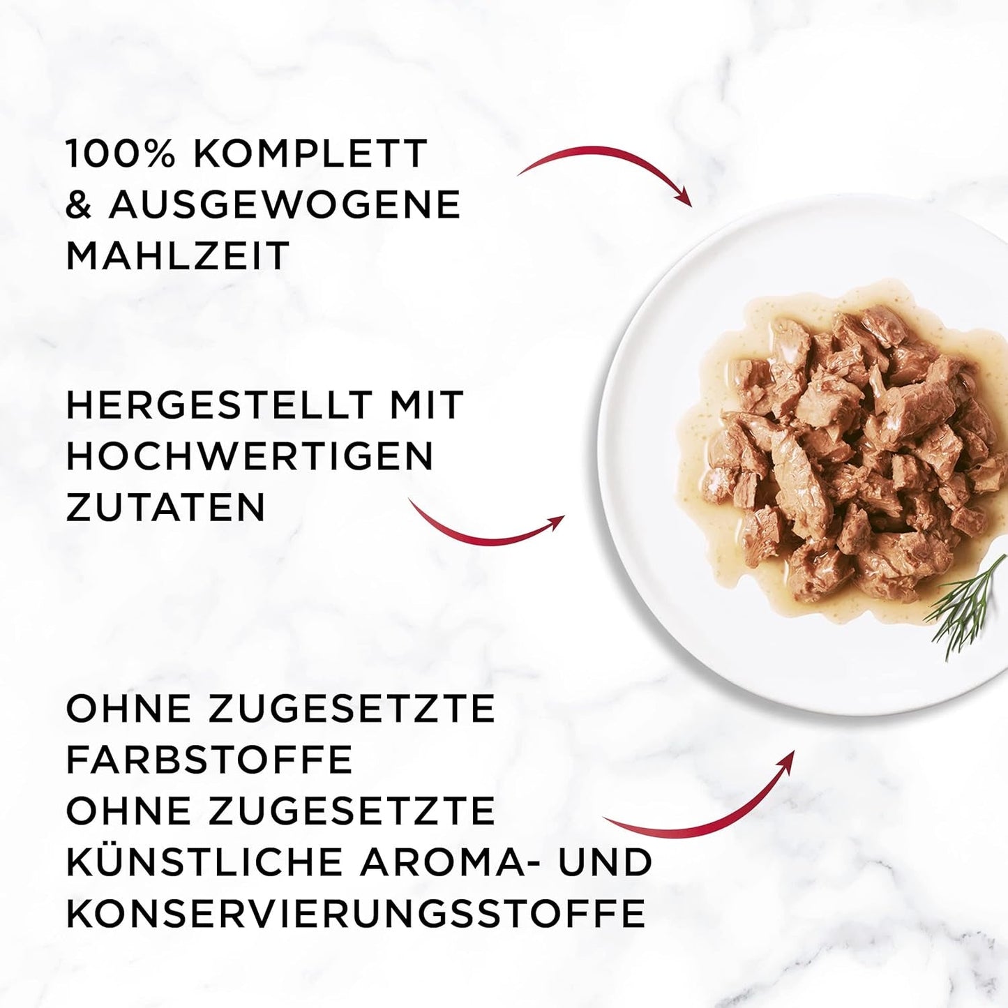 Gourmet Mon Petit Intense natvoer voor katten, gevogeltevariëteit, 8 stuks (8 x 6 zakjes van elk 50 g)