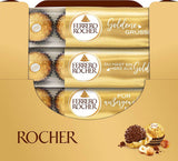Ferrero Rocher - Krokante en romige hazelnootspecialiteitpralines - Valentijnsdagcadeau voor hem en haar - 16 pakjes van 4 individuele pralines