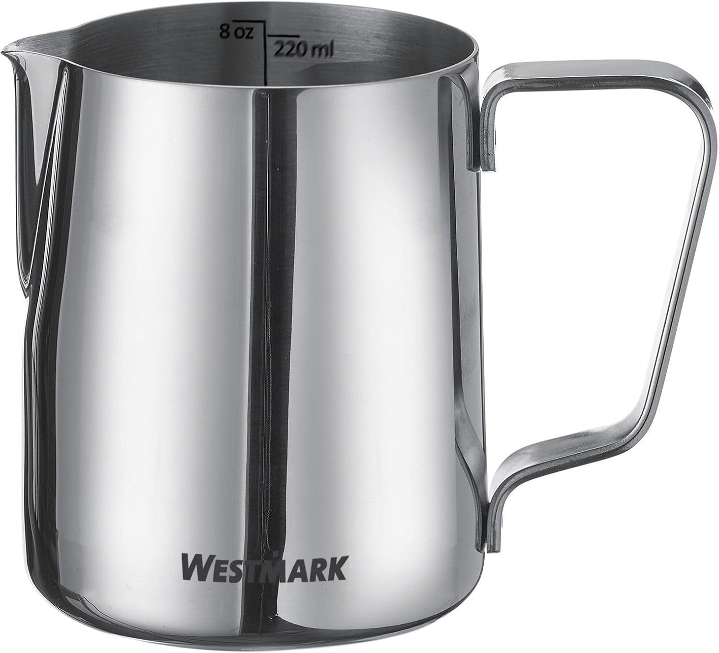 Westmark Brasilia Melkkaraf 200 ml - ideaal voor koffieroom, melk, honing en andere koffie- en thee-additieven, barista-accessoire - roestvrij staal