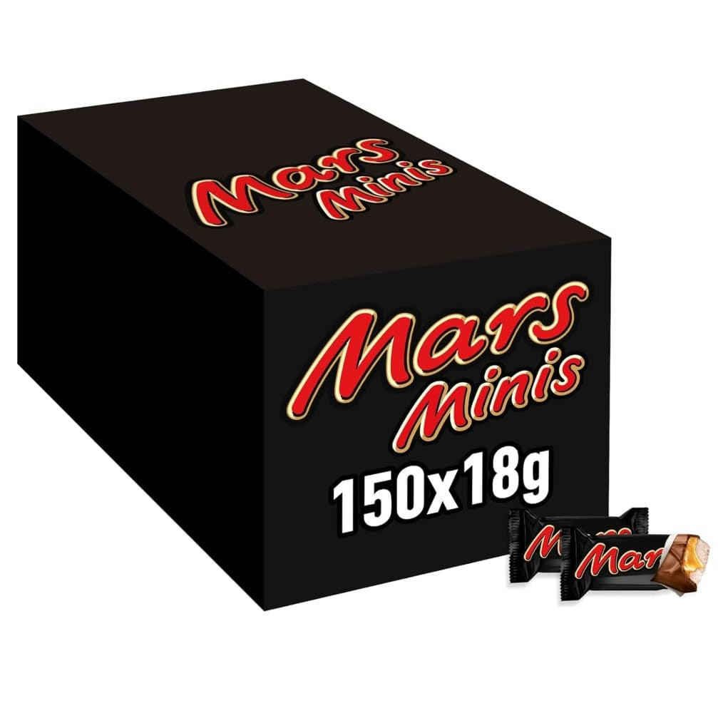 Mars Minis Chocoladerepen | Grootverpakking chocolade | Karamel | 150x18g
