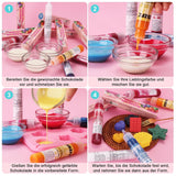 Vetoplosbare kleurstof - 30 ml geconcentreerde kleurstof op oliebasis voor chocolade kleurstofset voor taartdecoratie, fondant, botercrème, bakken, handwerk (marineblauw)