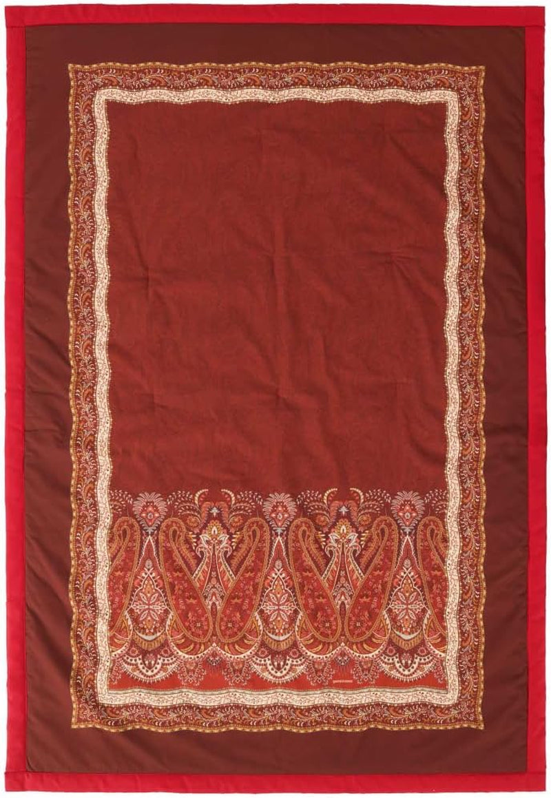 BASSETTI geruit katoen SABBIONETA kleur BLAUW B3 maat 135X190 Dekbedden en dekbedden Naty Shop Bordeaux 135X190