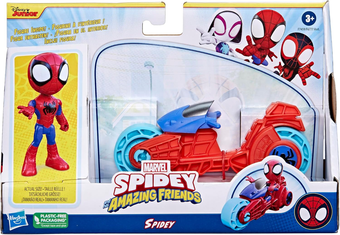 SPIDEY en ZIJN GEWELDIGE VRIENDEN Marvel Spidey motorfietsfiguurspeelgoed voor jongens en meisjes vanaf 3 jaar Actiefiguren Naty Shop